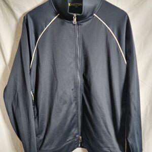 Banana Republic Navy Lightweight Jacket with White Accents